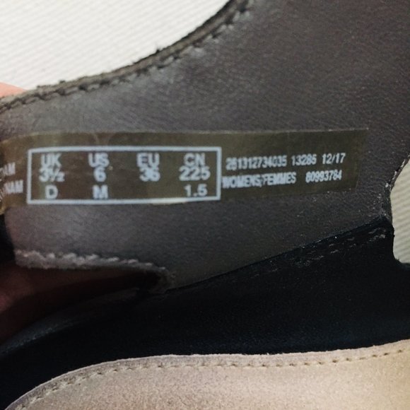 Clarks Trigenic Black Leather Tri Clover Comfort Strappy Sandals Size 6 - Picture 10 of 12